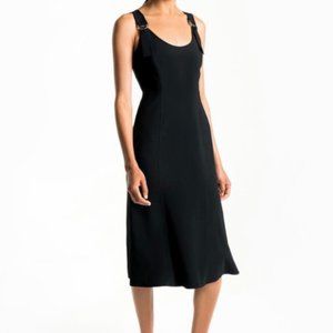A.L.C. Sander Buckle Strap Midi Dress in Black